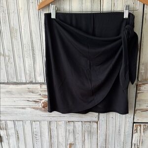 Wilfred Black Mini Wrap Skirt Casual